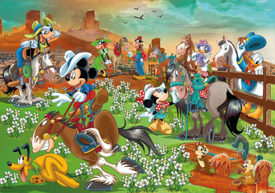 Puzzle Clementoni Disney Mickey and Friends Maxi, 104 copë, 62 x 42 cm, shumëngjyrësh