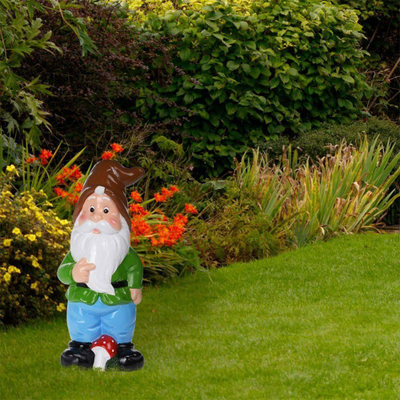Figurë kopshti ProGarden Garden Gnome, qeramike, 30cm, shumëngjyrëshe
