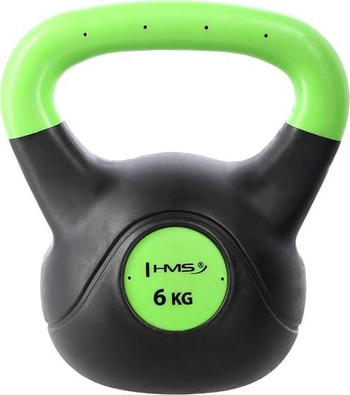 Kettlebell HMS Composite, 6kg, plastike, shumëngjyrësh