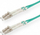 Kabllo fibër optike STANDARD LC LC, OM3 50 125µm, 1m, turkeze