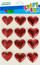 Ngjitëse zbukuruese Craft with Fun Metallic Hearts, zemra metalike, shumëngjyrëshe