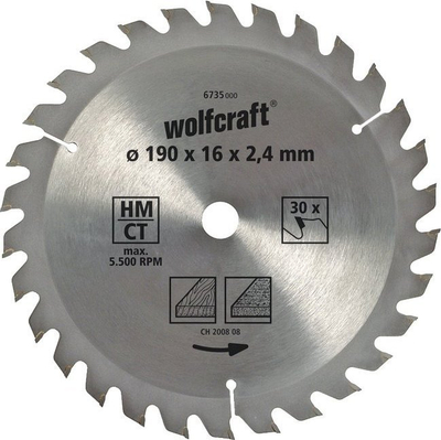 Teh rrethor Wolfcraft 6731000 Brown Series, 140mm, 18 dhëmbë