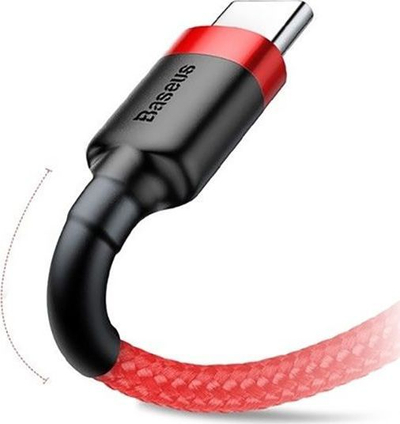 Kabllo Baseus Cafulo, USB-C në USB-C, 2m, e kuqe