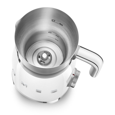 Shkumues qumështi SMEG 50's Style MFF11WHEU, 500 W, i bardhë