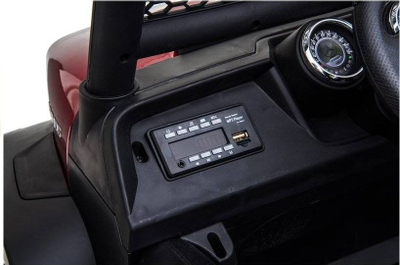 Makinë elektrike për fëmijë Mercedes Unimog, 12V 4x4, telekomandë, e zezë