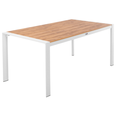 Tavolinë kopshti Goya HM6059.01, alumini, 160x80x75 cm, e bardhë