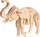 Puzzle druri 3D Little Story Elephant, model për ndërtim, për kalamaj