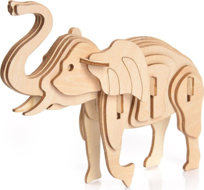Puzzle druri 3D Little Story Elephant, model për ndërtim, për kalamaj