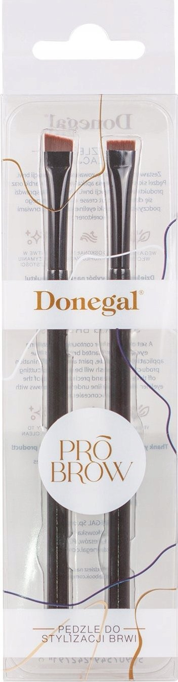 Set furça për vetulla Donegal Pro, 2 copë, të sakta, për rregullim edhe dhenie forme