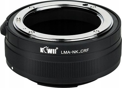 Adapter objektivi KiwiFotos për Canon RF në Nikon F, metal, i zi