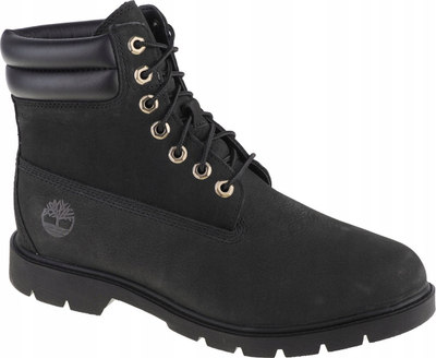 Çizme Timberland 6 in Basic Boot 0A27X6, lëkurë nubuck, për burra, të zeza