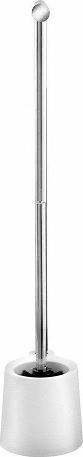 Mbajtës letre higjienike me furçë Wenko Avola, çelik inox, e bardhë