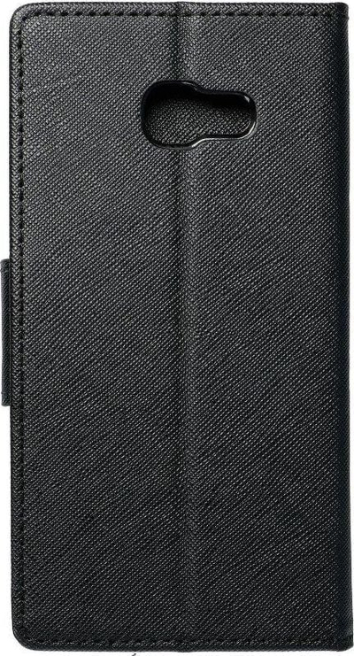 Futrollë Fancy Book Case për Samsung Galaxy A5 2017, me xhepa portofoli, me mbulesë magnetike, e zezë