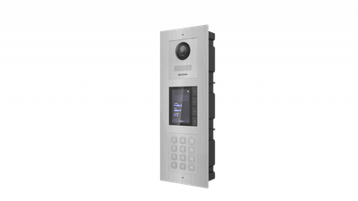 Kuti e fshehtë për interfon Hikvision DS-KD-ACF3/S, për 3 module, inox plastike, e argjendtë