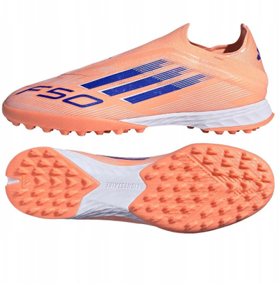 Atlete futbolli pa lidhëse Adidas F50 Pro TF, për fusha sintetike, për burra, shumëngjyrëshe