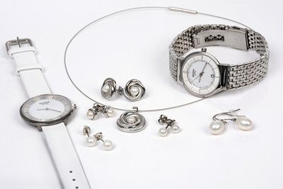 Vathë për femra Boccia Titanium 0594-01, të argjendtë