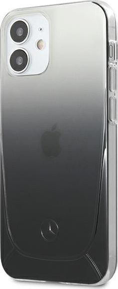 Kapak telefoni Mercedes MEHCP12SARGBK, për iPhone 12 mini 5.4", hardcase Transparent Line, i zi