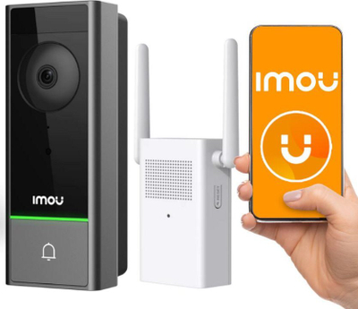 Zile dere wireless Imou DB60 DS21 PEUR, kamera 5MP, bateri 6 muaj, kënd shikimi 164°