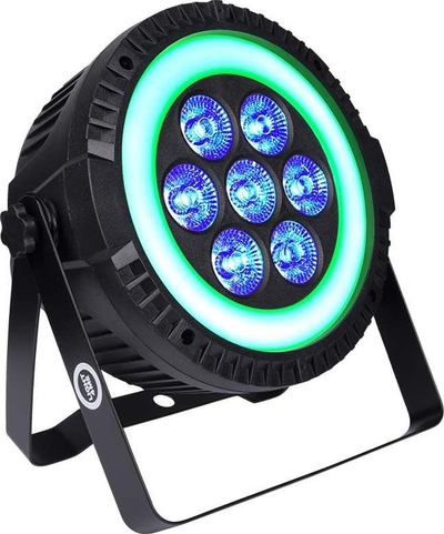 Reflektor skenik LED Light4Me Ringo PAR, me shumë ngjyra, i zi