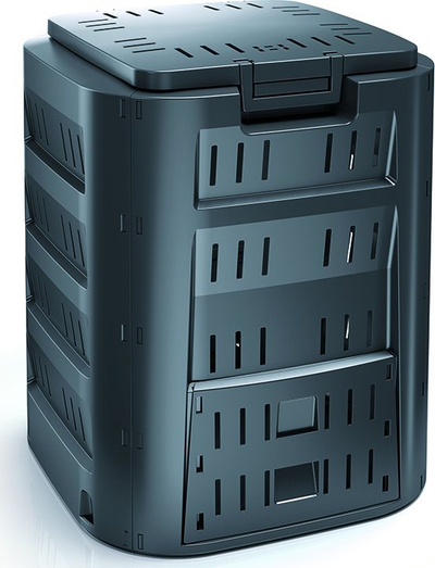 Kompostier Prosperplast CompoGreen 320L, plastikë rezistente, i zi