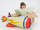 Balonë folie PartyDeco avion, 91x39cm, shumëngjyrëshe