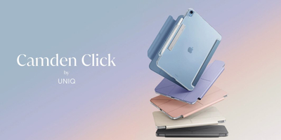 Këllëf tablet Uniq Camden Click, për iPad Air 11" 2024 dhe 10.9" 2022, gri
