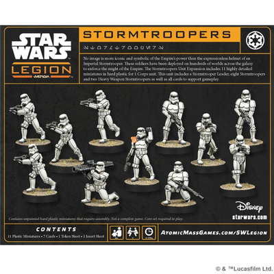 Zgjerim loje Star Wars Legion Stormtroopers Unit Expansion, njësi figurina, për 2 lojtarë, e bardhë
