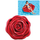 58783 RED ROSE MAT 1.37mx1.32m