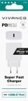 Karikues muri Vivanco TCVVUSBPD18W, 18W, USB C PD 3.0, i bardhë