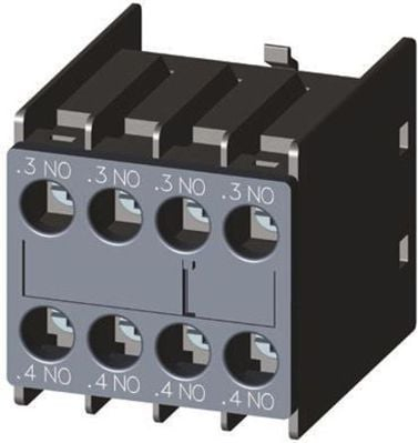 Kontakt ndihmës Siemens 3RH2911-1FA40, 4NO, montim frontal, seri S00