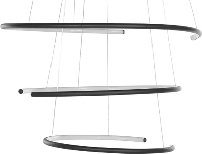 Llambadar varës LED Beliani Mayu, metal, modern, i zi
