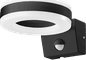 Dritë murale Orno HOWLIT LED, 20W, sensor lëvizjeje, IP65, e zezë