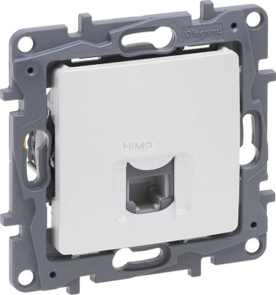Prizë telefoni Legrand Niloe Selection RJ11, modulare, pearl