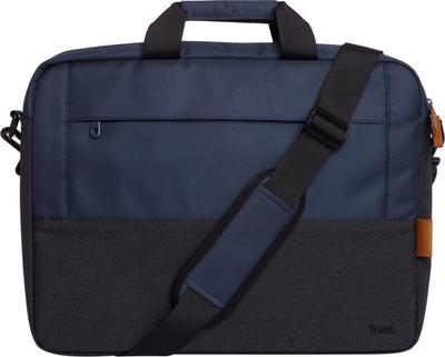 Çantë laptopi Trust Lisboa, 16", material PET i ricikluar, blu
