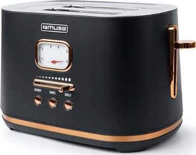 Toaster Muse MS-130BC, 2 vende, 1000W, çelik inox i zi