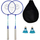 Set badminton Enero 105, 2 raketa metalike, me toptha dhe çantë, blu