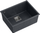 Lavaman kuzhine Quadron DAVID 50 GraniteQ, montim undermount, black diamond me elemente çeliku