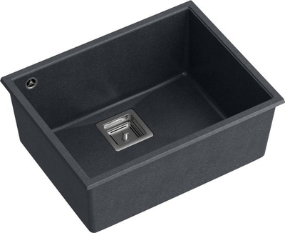 Lavaman kuzhine Quadron DAVID 50 GraniteQ, montim undermount, black diamond me elemente çeliku