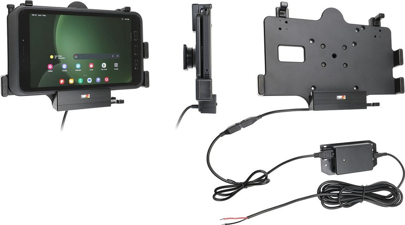 Mbajtëse tablet Brodit 713387, për Samsung Galaxy Tab Active 3 dhe 5, me karikim Pogo Pins, e zezë