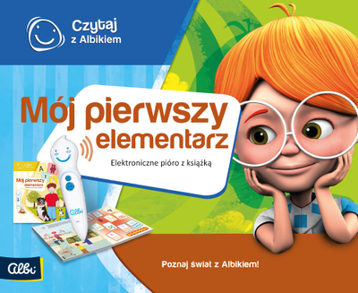 Set edukativ Albi My First Primer, libër me lojë, stilolaps që flet, i bardhë