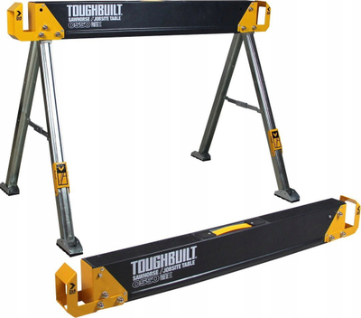 Mbajtëse pune Toughbuilt C550 Twin Pack, set 2 copë, çelik, e zezë