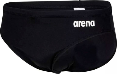 Rroba banje për burra Arena Team Solid Logo, MaxLife Eco, që s’ja ndjen klorin, e zezë