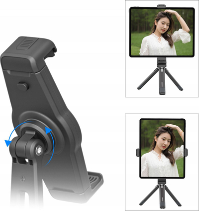Mbajtëse tableti Ulanzi ST-20, rrotullim 360°, montim tripod, e zezë