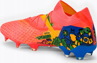 Këpucë futbolli Puma Future 7 Ultimate NJR FG AG, për fushë bari e artificiale, të kuqe shumëngjyrëshe