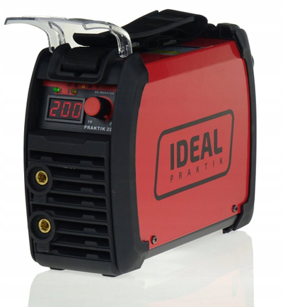 Aparat saldimi inverter Ideal PRAKTIK 205, 200A, ekran dixhital, i kuq