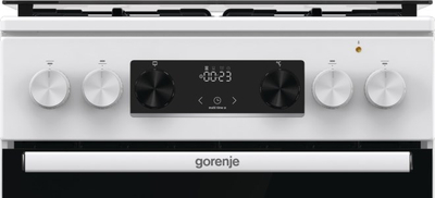 Shporet me gaz dhe furrë elektrike Gorenje G600 GK5C42WH, 70L, klasa energjisë A, i bardhë