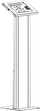 Stendë dyshemeje për tablet Neomounts FL15-750WH1, 9.7-11", 113 cm, e bardhë