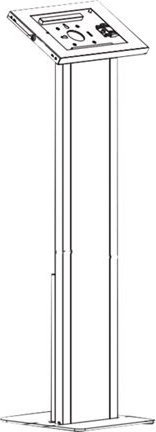 Stendë dyshemeje për tablet Neomounts FL15-750WH1, 9.7-11", 113 cm, e bardhë