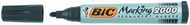 Set marker permanent Bic Marking 2000, majë e rrumbullakët, paketim 12 copë, i zi