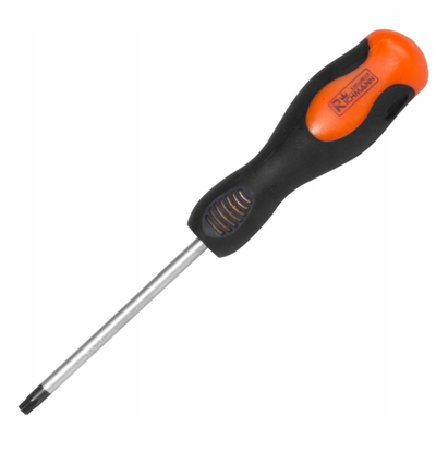 Thjerrëz Torx Richmann C5466 T15, bosht 100mm, dorezë gome, portokalli e zezë